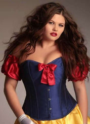 Snow White Steel Boned Overbust Corset