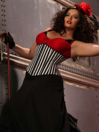 Plus Size La Strisca Steel Boned Underbust Corset