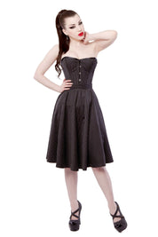 Pinstripe Corset Dress & Shoes