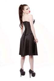 Pinstripe Corset Dress & Shoes