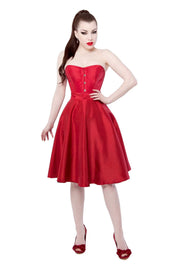 The Lady In Red Corset Dress