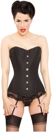 Playgirl Amelia Black 24 Bone Overbust Waist Training Corset