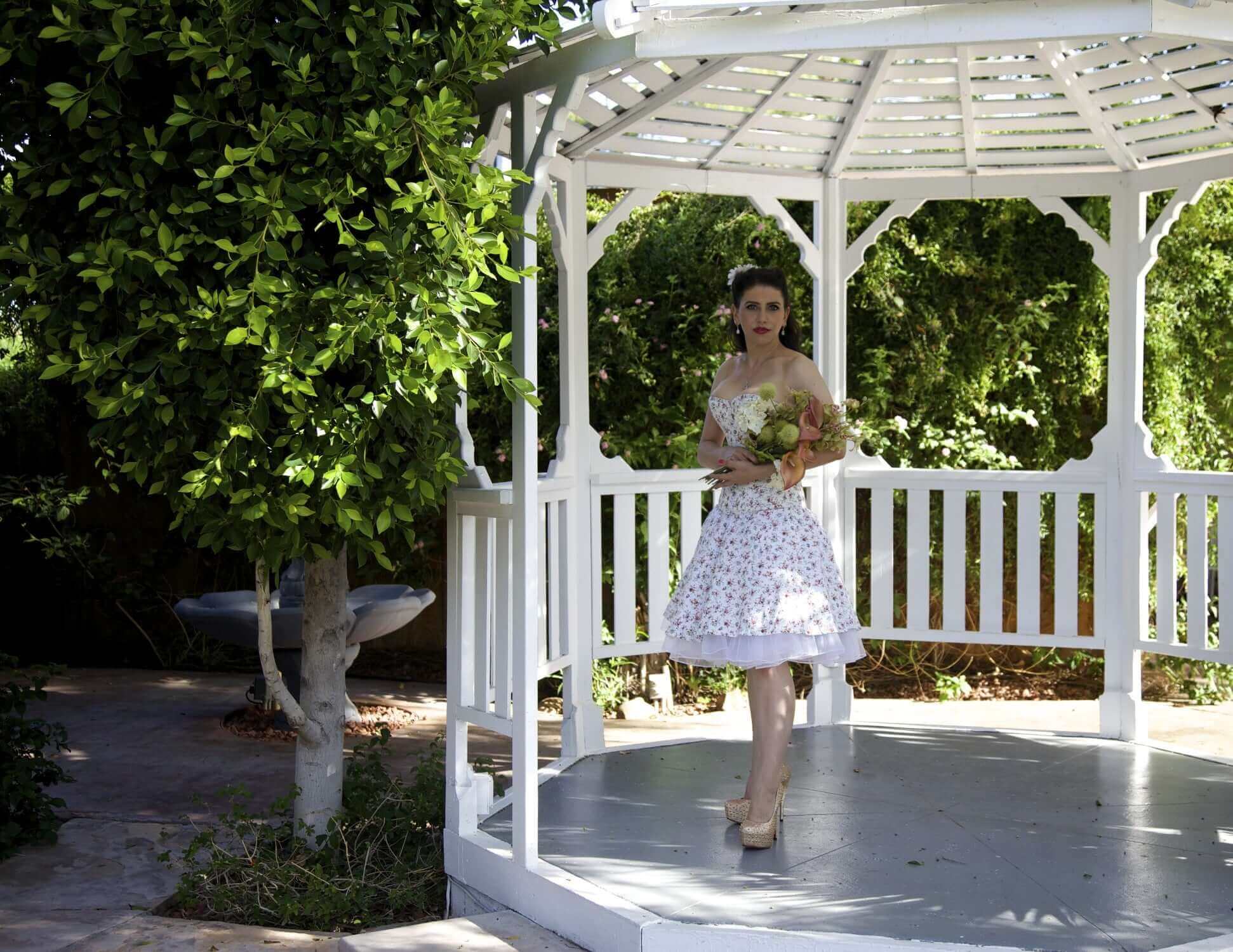 Ivory Floral Corset Dress