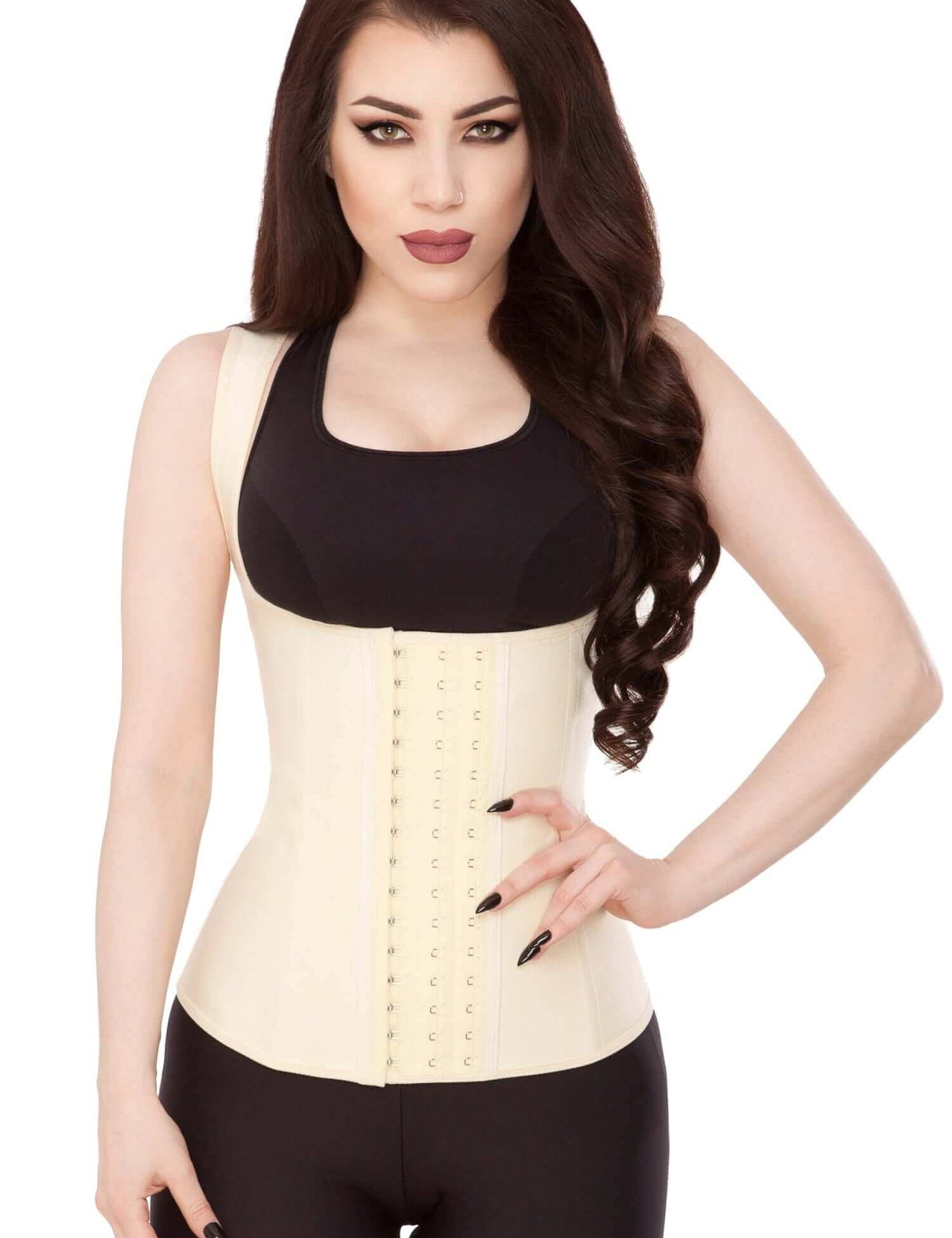 Playgirl Nude Latex Waist Trainer Sports Vest