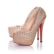 Playgirl Gold Glitter Shoes With Stud Detail