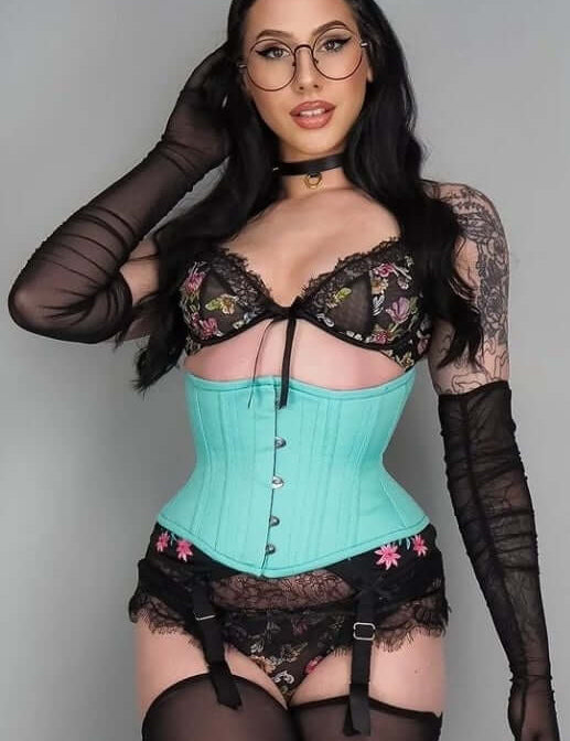 Polly Corset Designed by Lucy's Corsetry Hourglass Silhouette in Mint Green